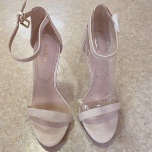 Aldo 'Caraa' Womens Sandals - Stiletto Heel - Cream - Size 5